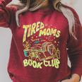 Tired Moms Book Club Running On Coffee Chaos Chapters Raglan Sleeve Sweatshirt Heather Dust Tired Moms Book Club Running On Coffee Chaos Chapters Raglan Sleeve Sweatshirt Heather Dust