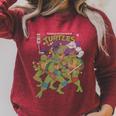 TMNT Comic Book Cover Group Shot Raglan Sleeve Sweatshirt Heather Dust TMNT Comic Book Cover Group Shot Raglan Sleeve Sweatshirt Heather Dust