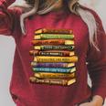 History Book Stack Leaders African American Pride Raglan Sleeve Sweatshirt Heather Dust