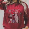 Transformers Optimus Prime Vintage Comic Book Style Panels Raglan Sleeve Sweatshirt Heather Dust