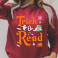 Trick Or Read Halloween Books Reading Lover Reader Raglan Sleeve Sweatshirt Heather Dust Trick Or Read Halloween Books Reading Lover Reader Raglan Sleeve Sweatshirt Heather Dust