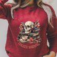 You Had Me At Trigger Warning Dark Romance Smutt Book Reader Raglan Sleeve Sweatshirt Heather Dust