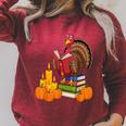 Turkey Reading Books Fall Thanksgiving Teacher Book Raglan Sleeve Sweatshirt Heather Dust Turkey Reading Books Fall Thanksgiving Teacher Book Raglan Sleeve Sweatshirt Heather Dust