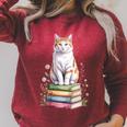 Turkish Van Bookworm Flowers Book Reading Books Raglan Sleeve Sweatshirt Heather Dust Turkish Van Bookworm Flowers Book Reading Books Raglan Sleeve Sweatshirt Heather Dust