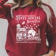 Unapologetically Anti Social Book Club Introvert Reader Raglan Sleeve Sweatshirt Heather Dust