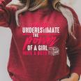 Never Underestimate The Power Of A Girl With A Book Read Raglan Sleeve Sweatshirt Heather Dust
