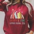 Unearth A Story Summer Reading 2026 Book Wildflowers Raglan Sleeve Sweatshirt Heather Dust Unearth A Story Summer Reading 2026 Book Wildflowers Raglan Sleeve Sweatshirt Heather Dust