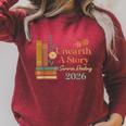 Unearth a Story Summer Reading 2026 Library Teachers Book Raglan Sleeve Sweatshirt Heather Dust Unearth a Story Summer Reading 2026 Library Teachers Book Raglan Sleeve Sweatshirt Heather Dust