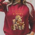 Unearth a Story Triceratops Dinosaur Reading Books Dino Raglan Sleeve Sweatshirt Heather Dust Unearth a Story Triceratops Dinosaur Reading Books Dino Raglan Sleeve Sweatshirt Heather Dust