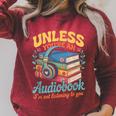 Unless You'Re An Audiobook I'm Not Listening Book Reader Raglan Sleeve Sweatshirt Heather Dust Unless You'Re An Audiobook I'm Not Listening Book Reader Raglan Sleeve Sweatshirt Heather Dust