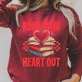 Valentine Book Read Your Heart Out Lover For Teens Kids Raglan Sleeve Sweatshirt Heather Dust Valentine Book Read Your Heart Out Lover For Teens Kids Raglan Sleeve Sweatshirt Heather Dust