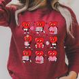 Valentines Day Librarian Heart Reading Book Women Men Kids Raglan Sleeve Sweatshirt Heather Dust Valentines Day Librarian Heart Reading Book Women Men Kids Raglan Sleeve Sweatshirt Heather Dust
