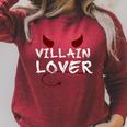Villain For Book Lovers Reading Clothing Girls Pajamas Raglan Sleeve Sweatshirt Heather Dust