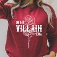 In My Villain Era Book Reader Fantasy Romance Empowerment Premium Tri-Blend Raglan Sleeve Sweatshirt Heather Dust