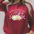 Villain Lover Dark Romance Spicy Bookish Book & Blades Era Raglan Sleeve Sweatshirt Heather Dust