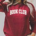 Vintage Book Club Classic Librarian Bookworm Premium Tri-Blend Raglan Sleeve Sweatshirt Heather Dust