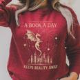 Vintage A Book a Day Keeps Reality Away Spicy Book Readers Raglan Sleeve Sweatshirt Heather Dust Vintage A Book a Day Keeps Reality Away Spicy Book Readers Raglan Sleeve Sweatshirt Heather Dust