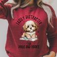 Vintage Easily Distracted By Dogs And Books Puppy Art Lover Raglan Sleeve Sweatshirt Heather Dust Vintage Easily Distracted By Dogs And Books Puppy Art Lover Raglan Sleeve Sweatshirt Heather Dust