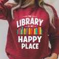 Vintage The Library Librarian Book Reading Raglan Sleeve Sweatshirt Heather Dust Vintage The Library Librarian Book Reading Raglan Sleeve Sweatshirt Heather Dust