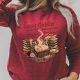 Vintage Smut Goblin Dark Romance Bookish Book Lover Raglan Sleeve Sweatshirt Heather Dust