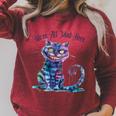 We'Re All Mad Here Cheshire Cat Alice Wonderland Book Boys Raglan Sleeve Sweatshirt Heather Dust We'Re All Mad Here Cheshire Cat Alice Wonderland Book Boys Raglan Sleeve Sweatshirt Heather Dust