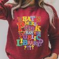 Whats More Punk Than The Public Library T Shirt Book Lover Raglan Sleeve Sweatshirt Heather Dust