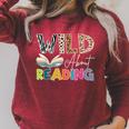 Wild About Reading Reading Books & Bookworm For Book Reader Raglan Sleeve Sweatshirt Heather Dust Wild About Reading Reading Books & Bookworm For Book Reader Raglan Sleeve Sweatshirt Heather Dust