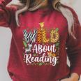 Wild About Reading Books Reader Lover Librarian Bookworm Raglan Sleeve Sweatshirt Heather Dust Wild About Reading Books Reader Lover Librarian Bookworm Raglan Sleeve Sweatshirt Heather Dust