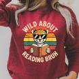 Wild About Reading Bruh Cool Leopard Animal Cheetah Book Raglan Sleeve Sweatshirt Heather Dust Wild About Reading Bruh Cool Leopard Animal Cheetah Book Raglan Sleeve Sweatshirt Heather Dust