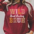 Wild About Reading Kid Love Wild Animal Books Back To School Raglan Sleeve Sweatshirt Heather Dust