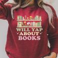 Will Yap About Books Reader Book Nerd Book Reading Lover Premium Tri-Blend Raglan Sleeve Sweatshirt Heather Dust Will Yap About Books Reader Book Nerd Book Reading Lover Premium Tri-Blend Raglan Sleeve Sweatshirt Heather Dust