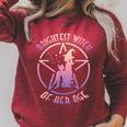 Witch For Book Lovers Reading Clothing Girls Pajamas Raglan Sleeve Sweatshirt Heather Dust