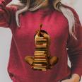 Woman Reading Book Stack Afro Girl Book Melanin Reader Raglan Sleeve Sweatshirt Heather Dust
