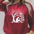 Women's Anti Social Book Club Introvert Reader Bibliophile Raglan Sleeve Sweatshirt Heather Dust Women's Anti Social Book Club Introvert Reader Bibliophile Raglan Sleeve Sweatshirt Heather Dust