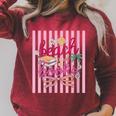 Women's Book Girl Summer Beach Club Summer Reading Raglan Sleeve Sweatshirt Heather Dust Women's Book Girl Summer Beach Club Summer Reading Raglan Sleeve Sweatshirt Heather Dust