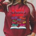 Women's Book Lover 10 Ways To Become a Reader Quote Raglan Sleeve Sweatshirt Heather Dust Women's Book Lover 10 Ways To Become a Reader Quote Raglan Sleeve Sweatshirt Heather Dust
