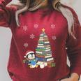 Women's Book Lovers Christmas Tree Reading Penguin Holiday Bookworm Raglan Sleeve Sweatshirt Heather Dust Women's Book Lovers Christmas Tree Reading Penguin Holiday Bookworm Raglan Sleeve Sweatshirt Heather Dust