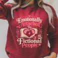 Women's Book Reading Joke Humor Raglan Sleeve Sweatshirt Heather Dust