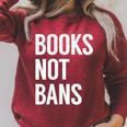 Women's Books Not Bans Raglan Sleeve Sweatshirt Heather Dust Women's Books Not Bans Raglan Sleeve Sweatshirt Heather Dust