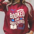 Women's Booktrovert Introvert Reader Library Card Coffee Books Raglan Sleeve Sweatshirt Heather Dust