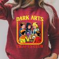 Women's Dark Arts And Crafts Club Retro Witchy Book Cover Raglan Sleeve Sweatshirt Heather Dust Women's Dark Arts And Crafts Club Retro Witchy Book Cover Raglan Sleeve Sweatshirt Heather Dust