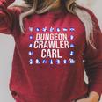 Women's DCC Logo With Marquee Icons Book Series Raglan Sleeve Sweatshirt Heather Dust
