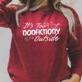 Women's Its Too Nonfictiony Outside Librarian Books Lover Raglan Sleeve Sweatshirt Heather Dust Women's Its Too Nonfictiony Outside Librarian Books Lover Raglan Sleeve Sweatshirt Heather Dust