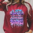 Women's Lift So I Can Carry More Books Reader Workout Raglan Sleeve Sweatshirt Heather Dust