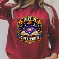 Women's Lost In Reading Space Book Lover Galaxy Stars Raglan Sleeve Sweatshirt Heather Dust Women's Lost In Reading Space Book Lover Galaxy Stars Raglan Sleeve Sweatshirt Heather Dust