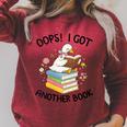 Women's Oops I Got Another Book Goose Goose Reader Women Girls Raglan Sleeve Sweatshirt Heather Dust Women's Oops I Got Another Book Goose Goose Reader Women Girls Raglan Sleeve Sweatshirt Heather Dust
