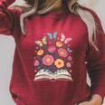 Women's Open Book Flowers Butterflies Blooming Saying Raglan Sleeve Sweatshirt Heather Dust Women's Open Book Flowers Butterflies Blooming Saying Raglan Sleeve Sweatshirt Heather Dust