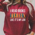 Women's I Read Books Like Its My Job Reading Humor Raglan Sleeve Sweatshirt Heather Dust Women's I Read Books Like Its My Job Reading Humor Raglan Sleeve Sweatshirt Heather Dust