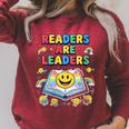 Women's Readers Are Leaders Reading Book Lovers Teacher Rainbow Kids Raglan Sleeve Sweatshirt Heather Dust Women's Readers Are Leaders Reading Book Lovers Teacher Rainbow Kids Raglan Sleeve Sweatshirt Heather Dust