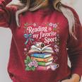 Women's Reading Is My Favorite Sport Reader Book Lovers Raglan Sleeve Sweatshirt Heather Dust Women's Reading Is My Favorite Sport Reader Book Lovers Raglan Sleeve Sweatshirt Heather Dust